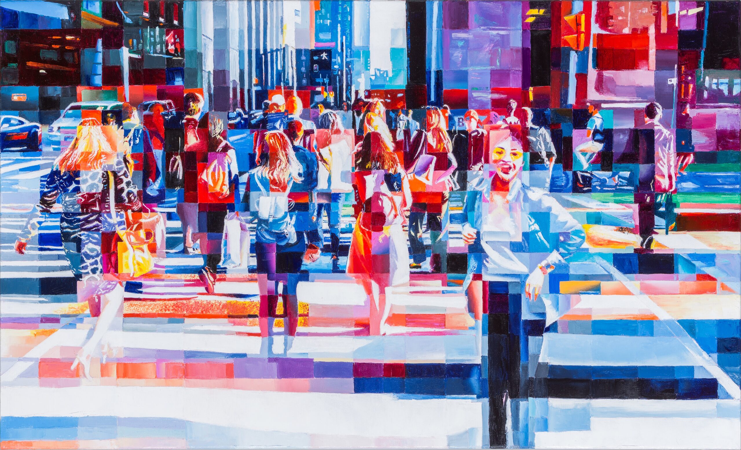 2024-Through-the-flow-Oil-on-canvas-100x60-cm