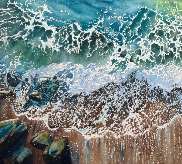 Yanqing-Huang-Coastal-Luminescence《近岸流光》-2026-55x31cmdetail-1