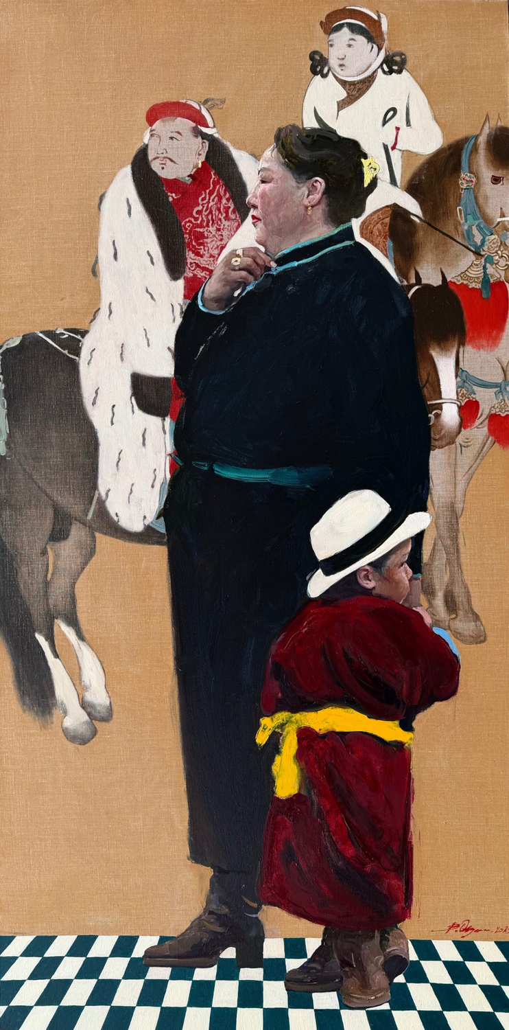 Otgontuvden-Badam_Nomads_Oil-on-Canvas_100x200cm_2025