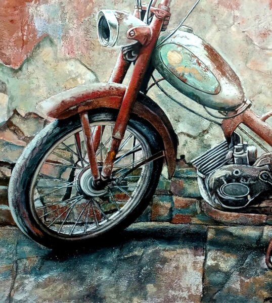 04-Liao-Wanning-Daddys-baby2-Composite-materials-for-oil-painting-2022-140×120cm