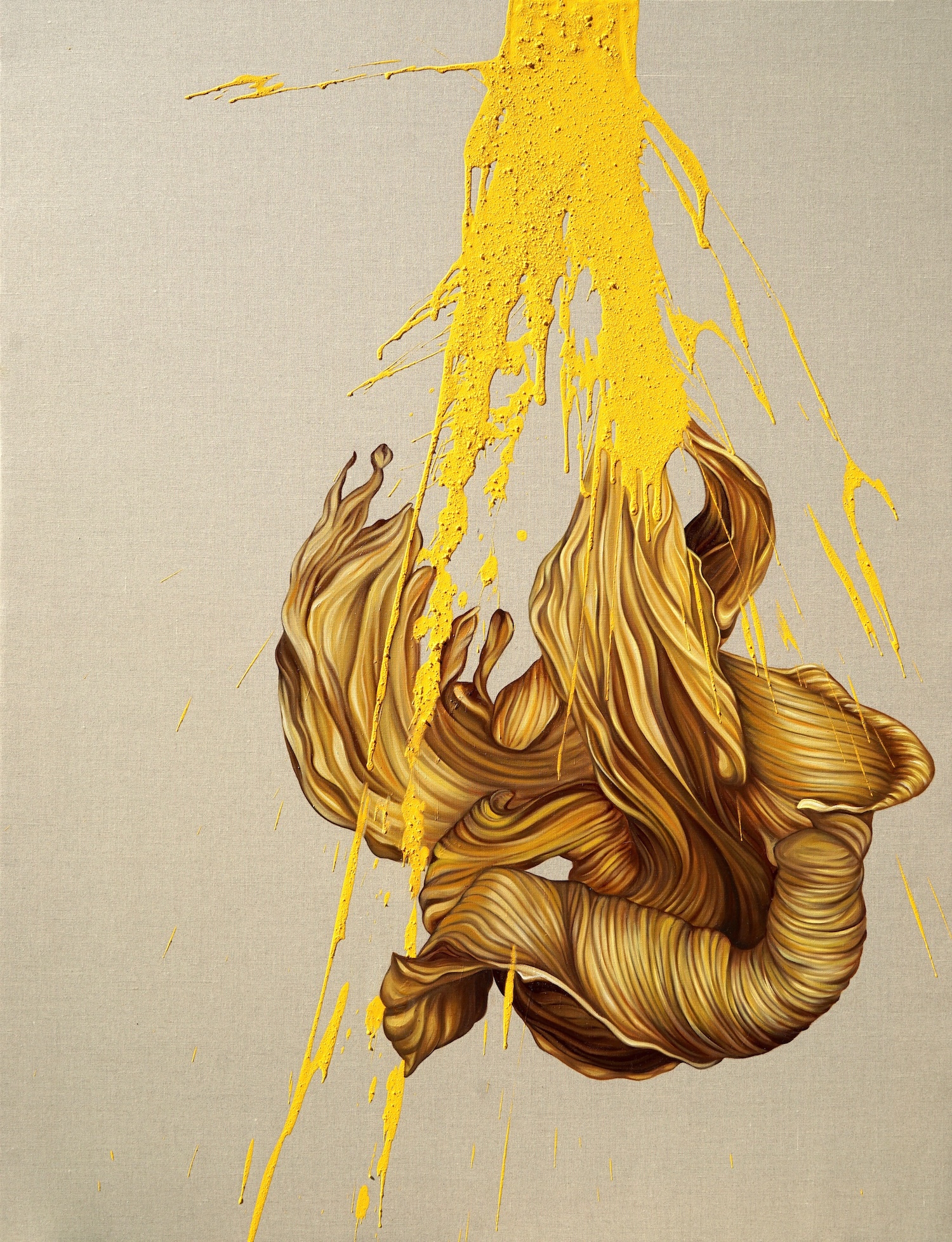 Becoming-Gold-100x130cm-pure-pigment-and-oil-on-linen